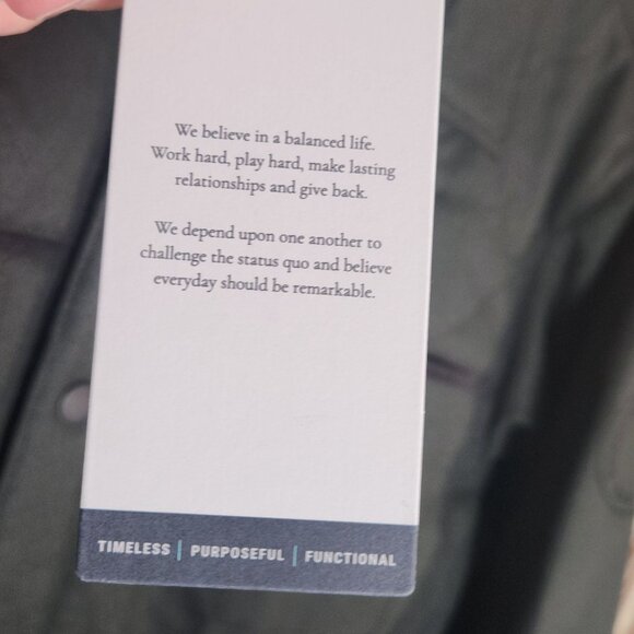 Fisher + Baker Men's Birmingham CPO Jacket Slate Wool Blend Medium - Picture 11 of 13